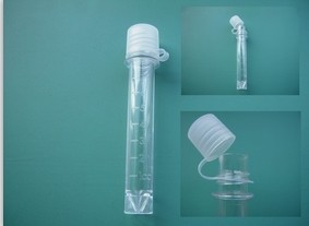 CE Approved 14.7mm*101mm Plastic Test Tube with Graduation