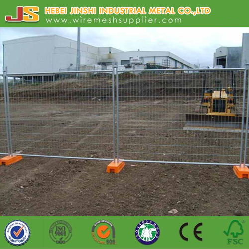 Galvanized Temporary Fence with Plastic Base Made in China