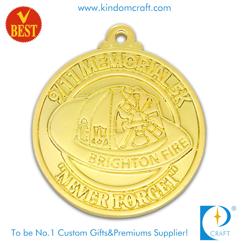 China Customized Factory Price 3D Gold Plating Souvenir Medal with Alloy Satmping