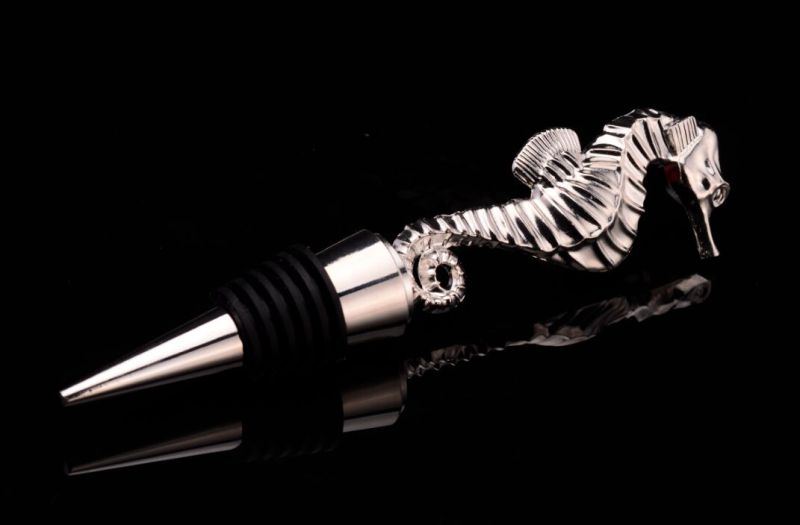 Metal Wine Bottle Stopper with Fruit Shape (GZHY-BS-007)