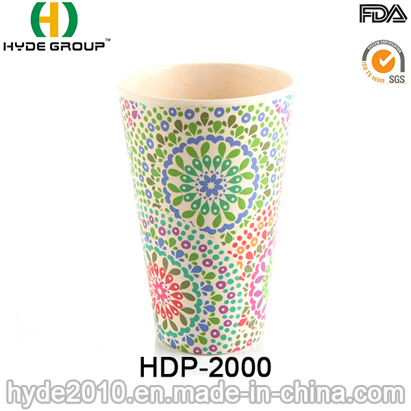 Cute Design Eco-Friendly Bamboo Fiber Cup (HDP-2000)