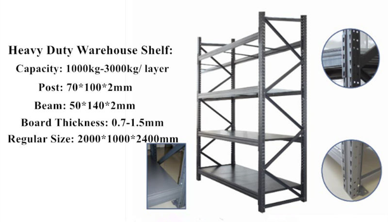 Ce Certified Heavy Duty Warehouse Selective Pallet Racking