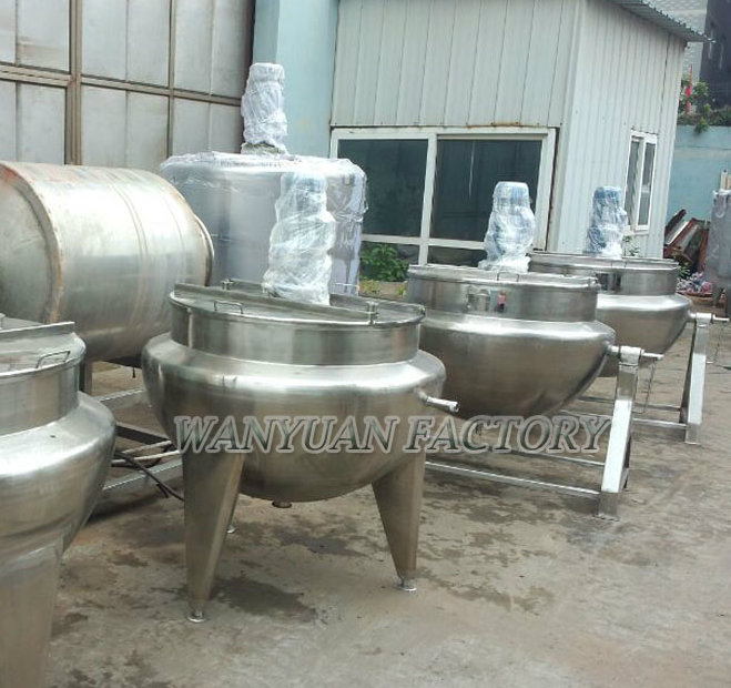 Vertical Steam Heating Jacketed Cooking Pot for Food