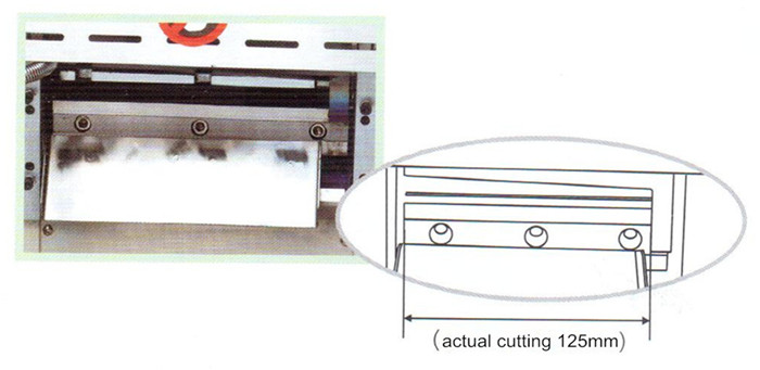 PP Nylon Woven Belt Cutting Machine with Hot Cold Knife
