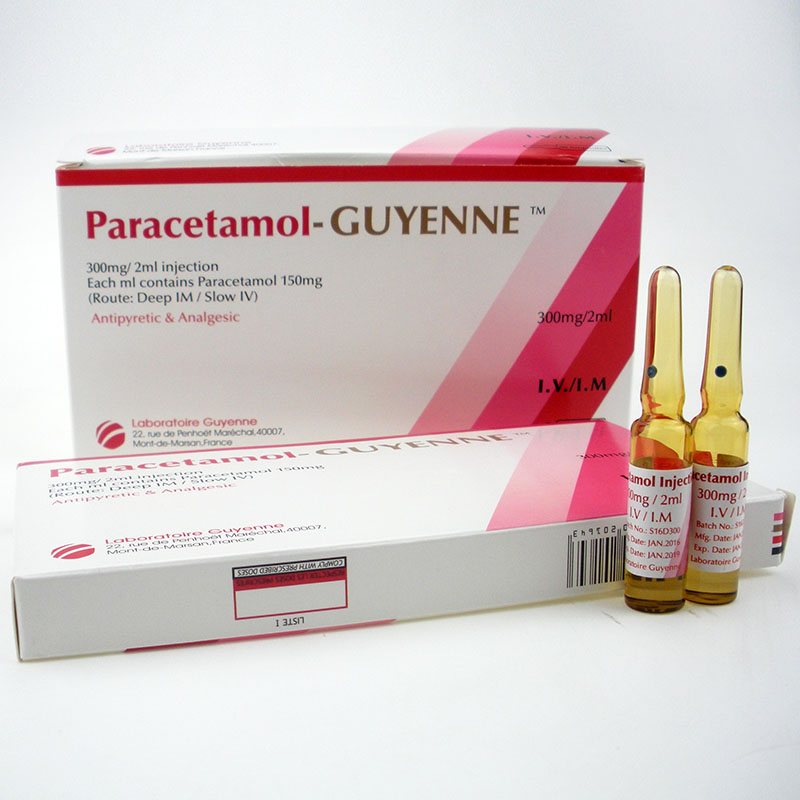 GMP FDA Approved Drugs Paracetamol Lidocaine Injection for Reducing Fever and Pain