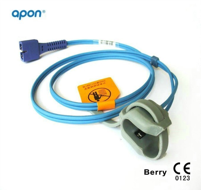 CE Approved Compatiable Nellcor 9pin Oximax Adult Finger SpO2 Sensor