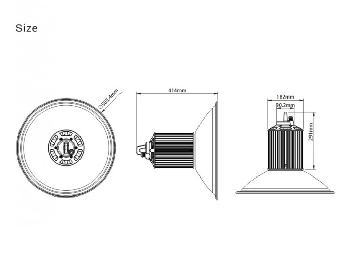 100W Hot Sale LED High Bay Industrial Light with High Quality