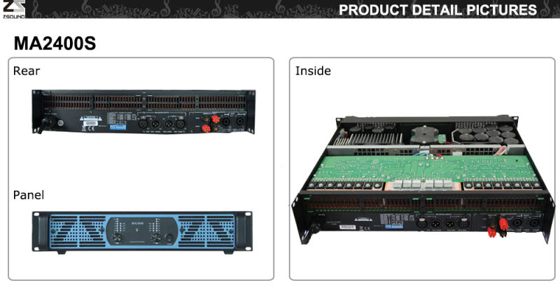 2400W Switching Audio Power Amplifier Ma2400s