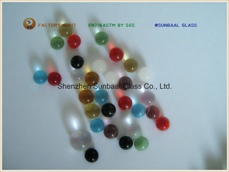 Small Colorful Glass Ball and Solid Glass Beads