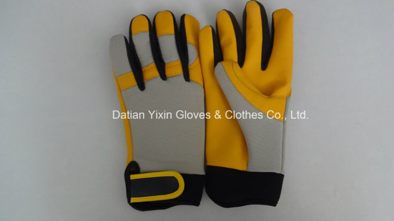 Mechanic Glove-Protective Glove-Leather Glove-Gloves-Working Leather Glove-Work Glove