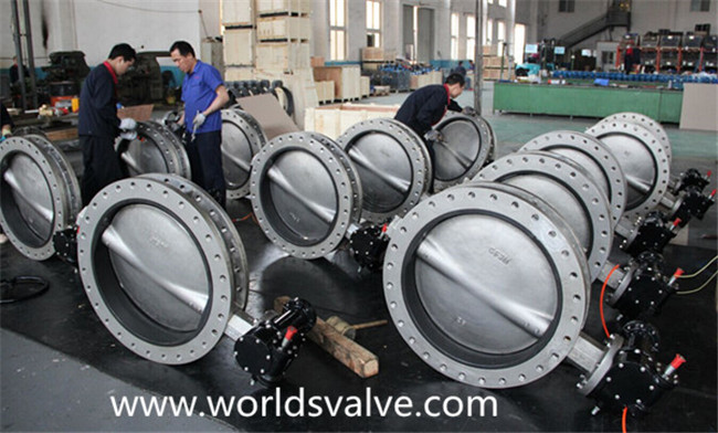 CF3m Double Flanged Butterfly Valve (D41X-10/16)