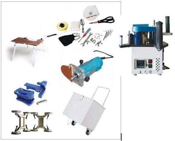 Portable Straight, Irregular Edge Banding Machine for Woodworking