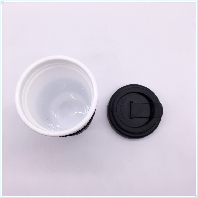 2016 New Product Light Weight Rice Husk Plastic Coffee Mug with Lid