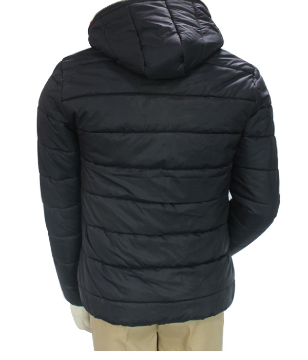 Shenzhen Winter Windproof Thermal Polyester/Cotton Padded Hoody Blue Leisure Outer Jacket