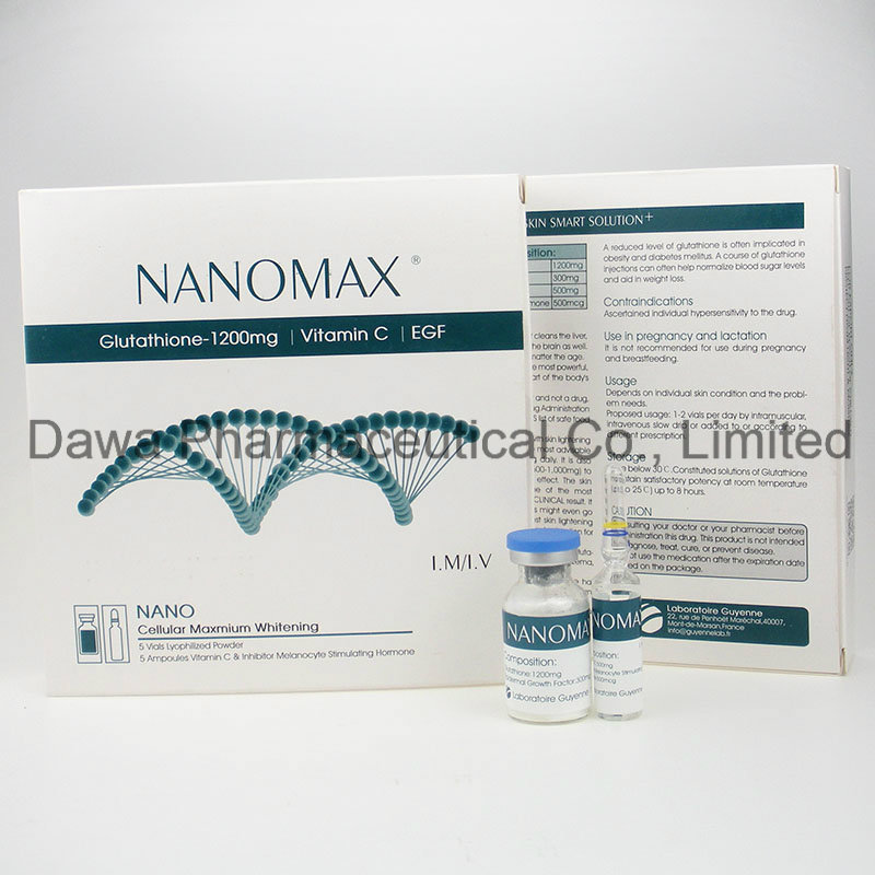 High Quality 1200mg Reduced Skin Whitening Glutathione Injection