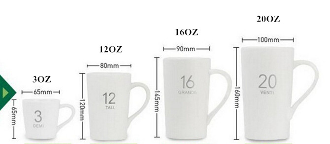 Ceramic Gift Cups Coffee Mugs with Customer Logo Design