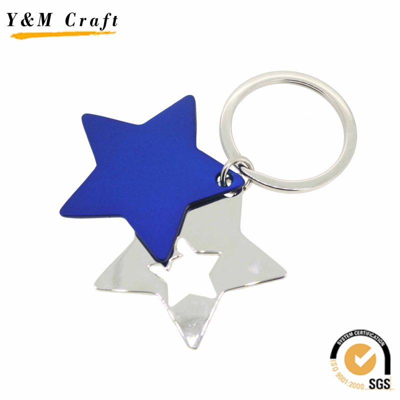 Personalized Round Metal Key Ring with Epoxy Sticker (Y02450)