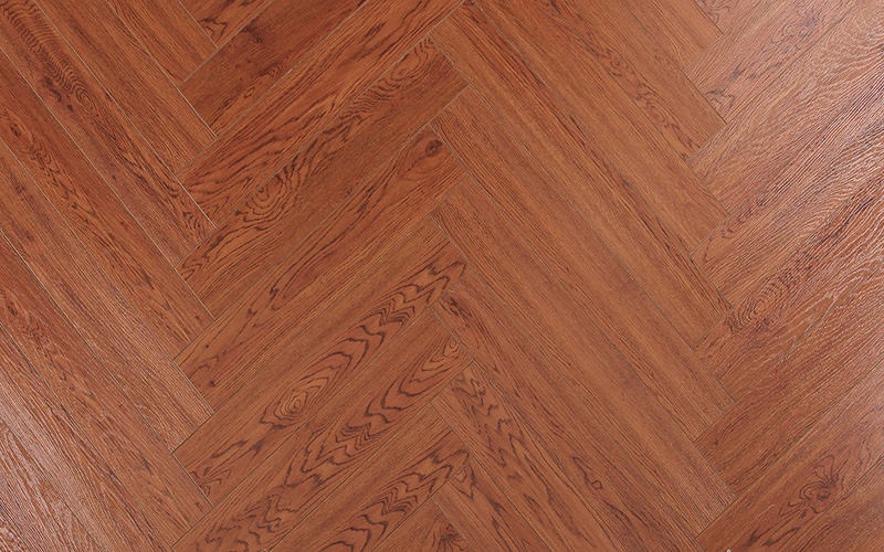 12.3mm HDF Vinyl V-Grooved Parquet Laminate Laminated Wood Flooring