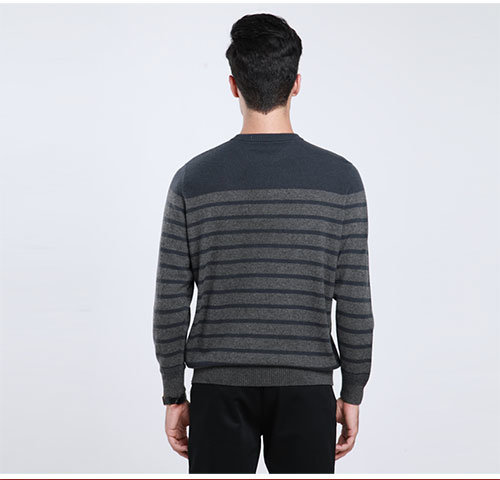 Yak Wool/Cashmere Round Neck Pullover Long Sleeve Sweater