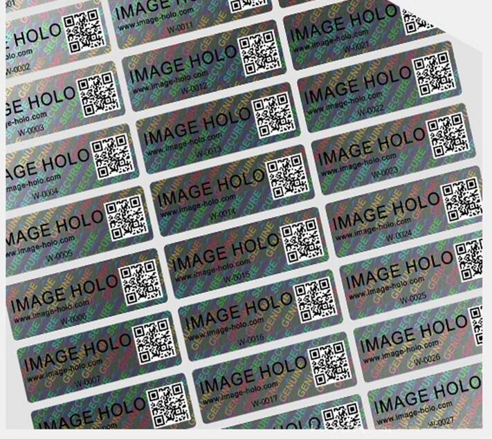 Sticker-Holographic Anti-Fake Logo