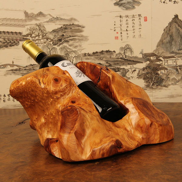 Hot Selling Wine Rack Handmade Carving Wooden Wine Rack