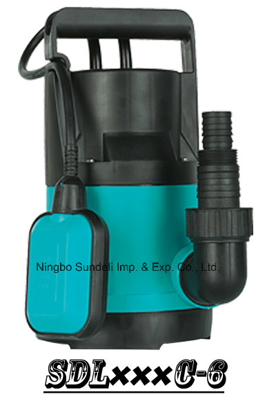 (SDL250C-6) Hot Sale 750W Plastic Portable Household Submersible Pump for Clean Water