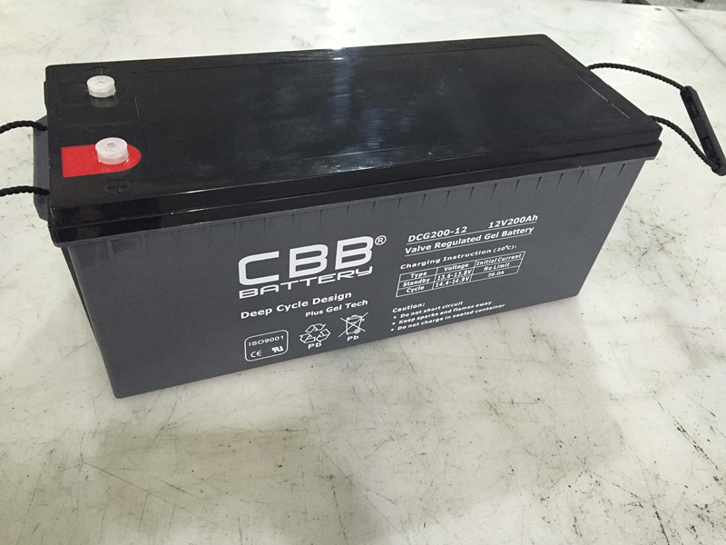 12V 200ah Deep Cycle Gel Battery for RV / Marine