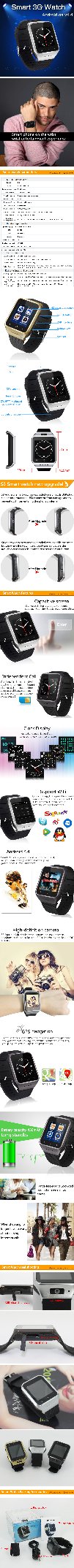 S8 Smart 3G Watch