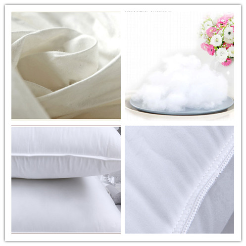 Wholesale 7D Hollow Fiber Filled Polyester Cover Cotton Fabric Sleeping Pillow