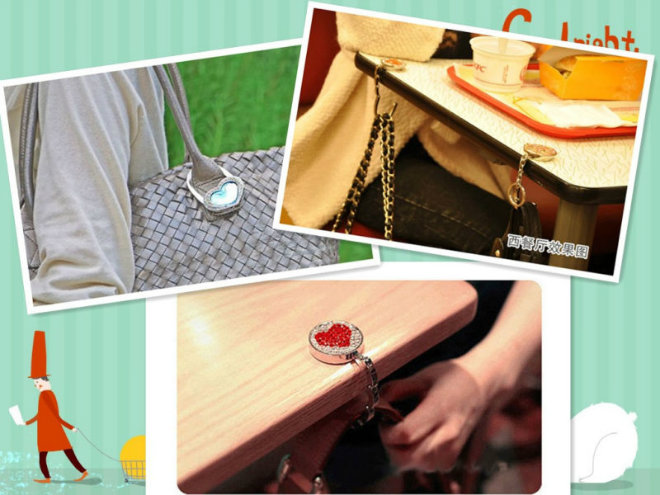 Promotion Gift Table Top Bag Hook Bag Hanger Stand (G01018)