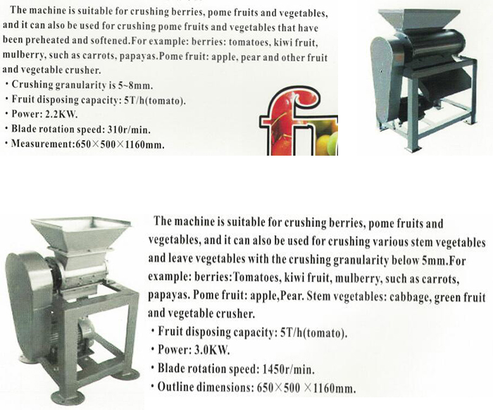 Commercial Industrial Crusher Vegetable Dried Melon and Fruit Cutter