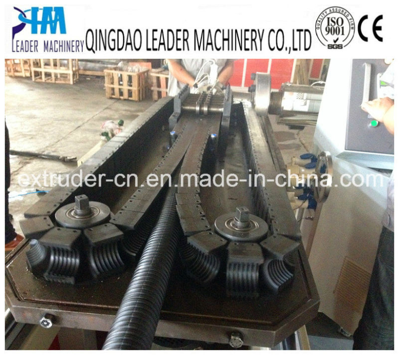 High Quality PE/PVC Single Wall Corrugated Pipe Making Machine