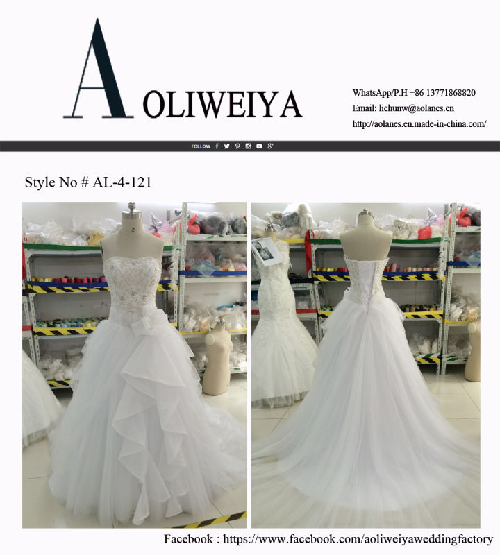 Aoliweiya Bead/Pearl/Rhinestone/Crystal Wedding Dresses