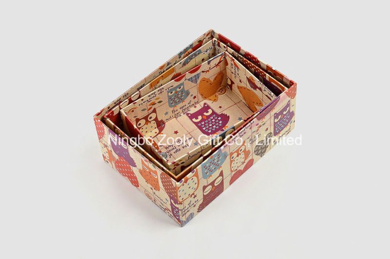 Printing Kraft Paper Storage Packing Gift Boxes