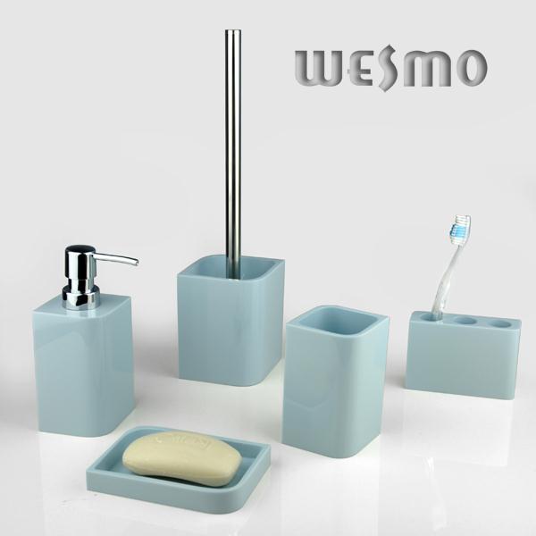 Rubber Oil Painting Polyresin Bathroom Accessory 