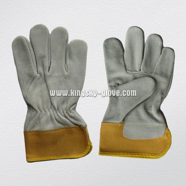 Cow Split Leather Palm and Back Working Glove-9972.01