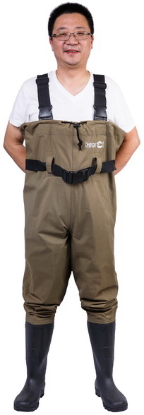 Waterproof Men's Nylon PVC Chest Wader (7798P)