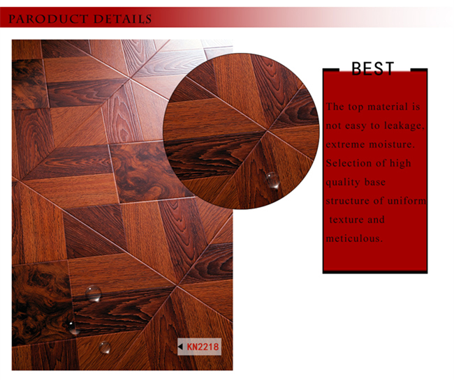 Household HDF AC3 Woodgrain V-Grooved Laminated Laminate Wooden Floor