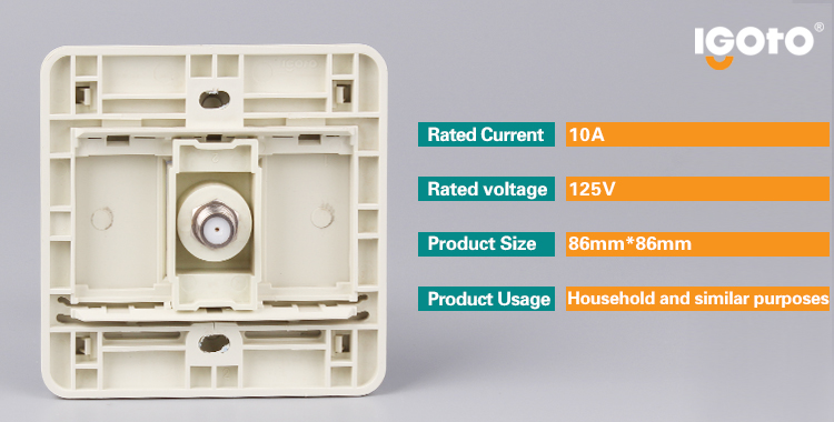 TV Wall Socket for Saudi Arabia Market