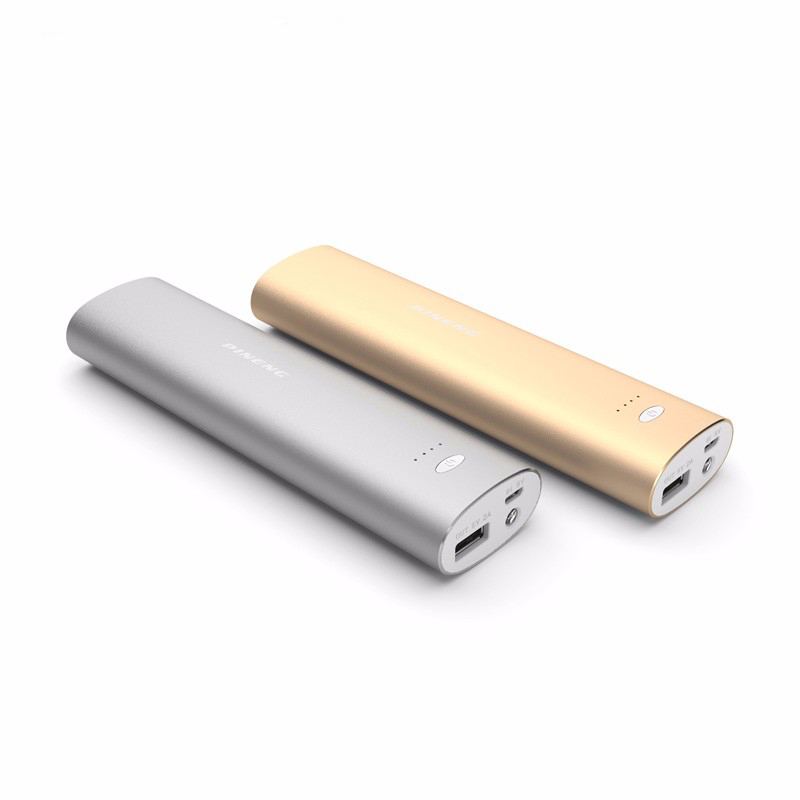 Customized Logo Metal Portable Powerbank Mobile Phone Battery Charger 10000mAh