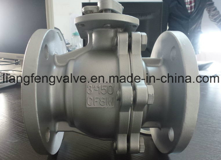 API Stainless Steel CF8 / CF8m / Wcb Flanged Ball Valve