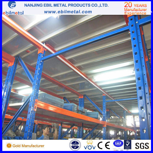 Steel Multi-Tiers Mezzanine Rack / Shelving for Factory / Warehouse Storage