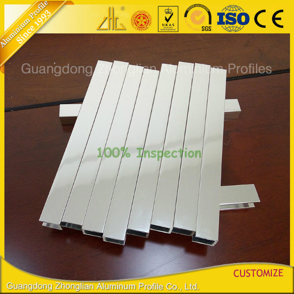 6463-T5 Shining Polished Aluminium Extrusions for Bathroom Accessory Decoration