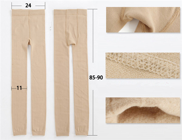 Fashion Women Warm Thick Fleece Stretch Skinny Pants (SR8231)