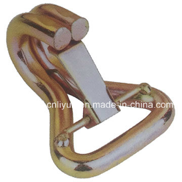 50mm X 5000kg Metal Double J-Hook, W/Clip for Ratchet Strap, Ergo Ratchet, Cargo Lashing