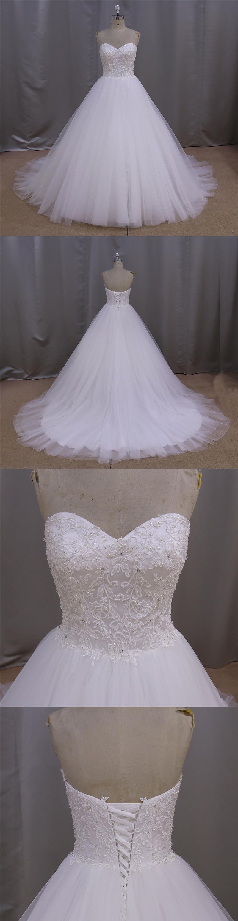 Beaded French Lace Custom Made Wedding Dress Dress