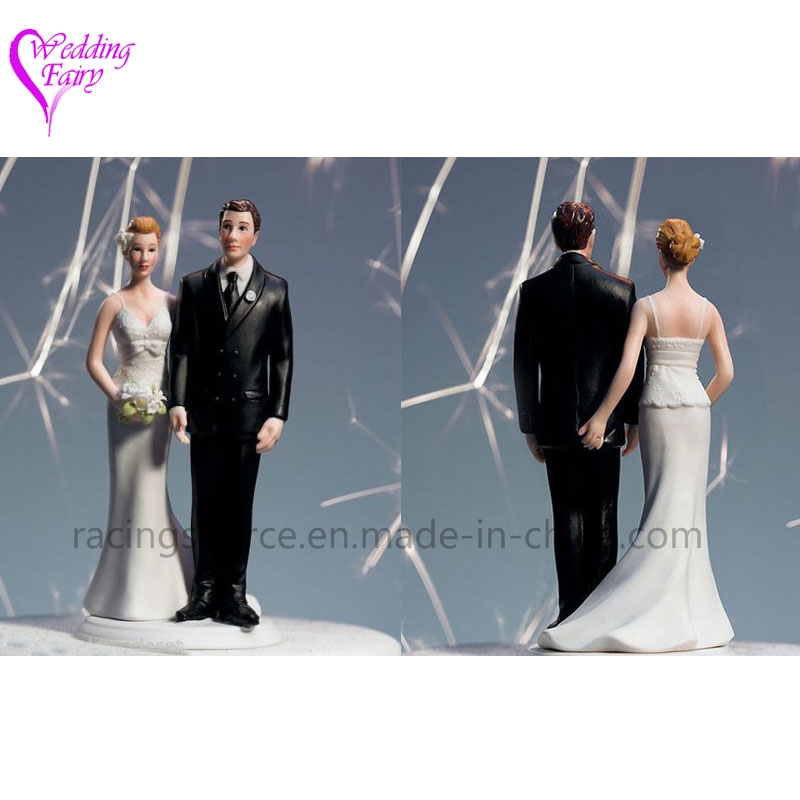 The Love Pinch Caucasian Couple Wedding Cake Topper Figurine