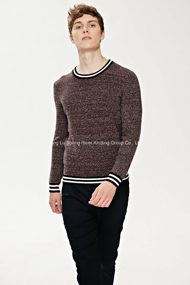 Factory Cotton Round Neck Knit Men Sweater