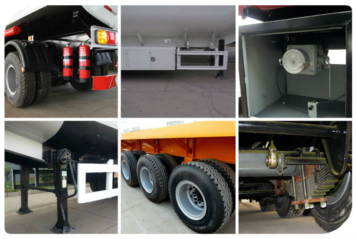 40-55cbm Truck Trailer Fuel Tank Tanker for Sale