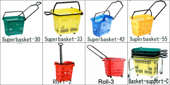 Cosmetics Store Round Metal Wire Shopping Basket